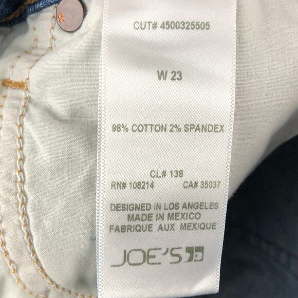 Joe's Jeans Medium Wash Blue Rory Easy Bermuda Raw Hem Zip Closure Denim Shorts - Picture 9 of 12